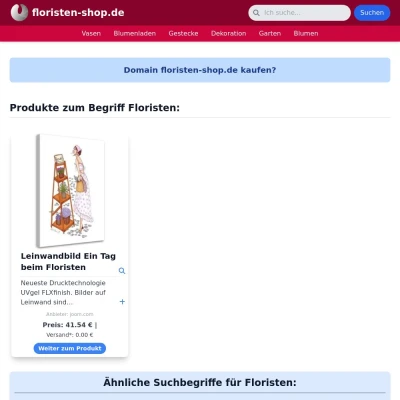 Screenshot floristen-shop.de