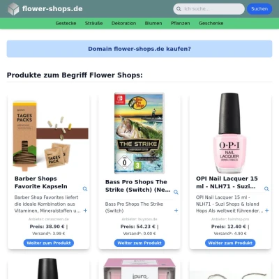 Screenshot flower-shops.de