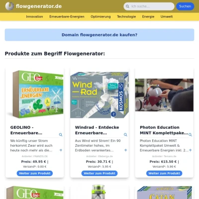 Screenshot flowgenerator.de