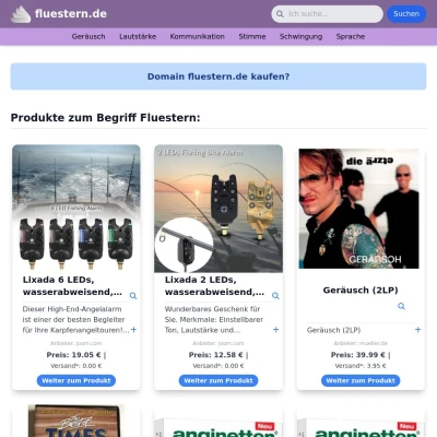 Screenshot fluestern.de