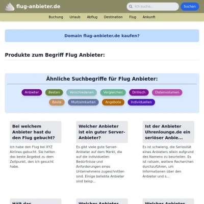 Screenshot flug-anbieter.de