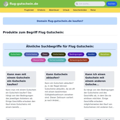Screenshot flug-gutschein.de