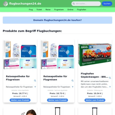 Screenshot flugbuchungen24.de