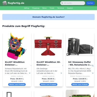 Screenshot flugfertig.de