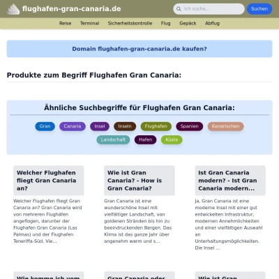 Screenshot flughafen-gran-canaria.de
