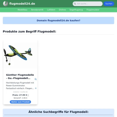 Screenshot flugmodell24.de