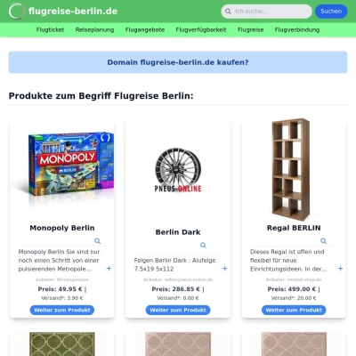 Screenshot flugreise-berlin.de