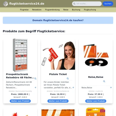 Screenshot flugticketservice24.de