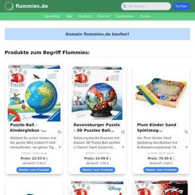 Screenshot flummies.de