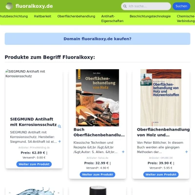 Screenshot fluoralkoxy.de