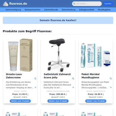 Screenshot fluorose.de