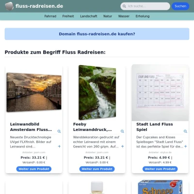 Screenshot fluss-radreisen.de