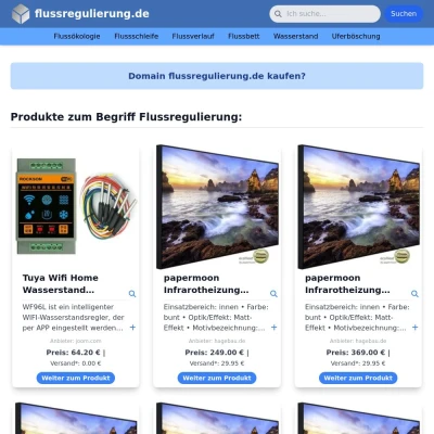 Screenshot flussregulierung.de