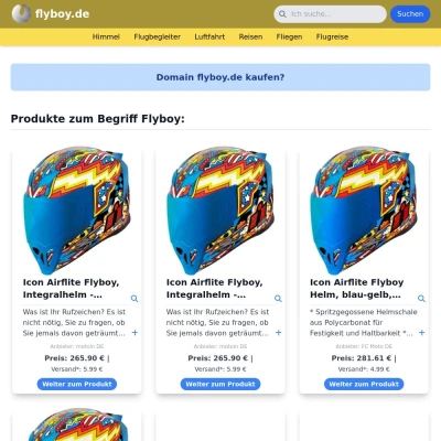 Screenshot flyboy.de