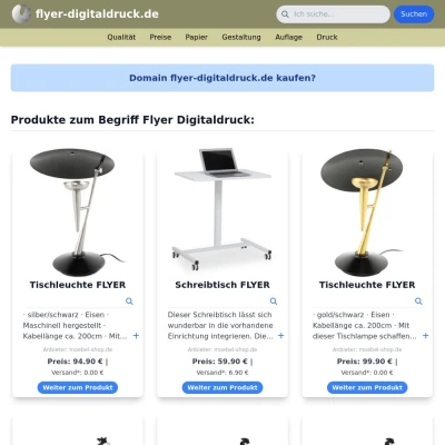 Screenshot flyer-digitaldruck.de