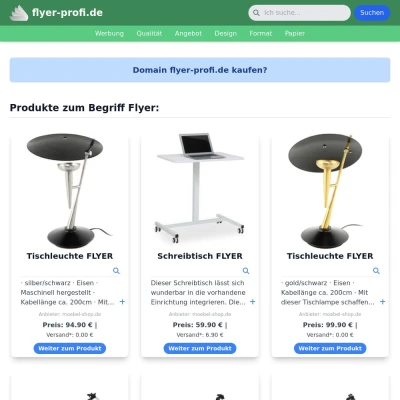 Screenshot flyer-profi.de