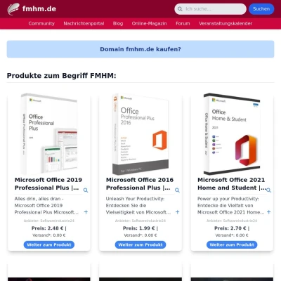 Screenshot fmhm.de