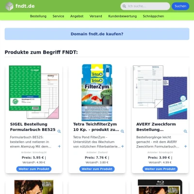 Screenshot fndt.de