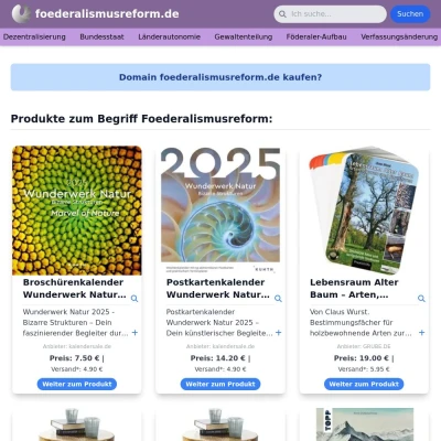 Screenshot foederalismusreform.de