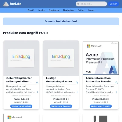 Screenshot foei.de