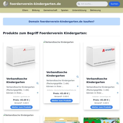 Screenshot foerderverein-kindergarten.de