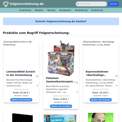 Screenshot folgeerscheinung.de