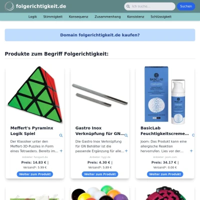 Screenshot folgerichtigkeit.de