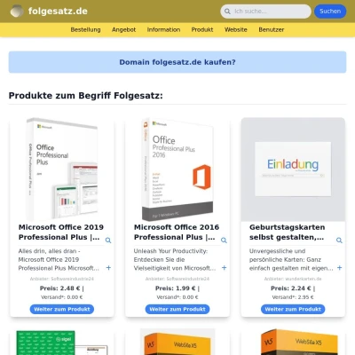 Screenshot folgesatz.de