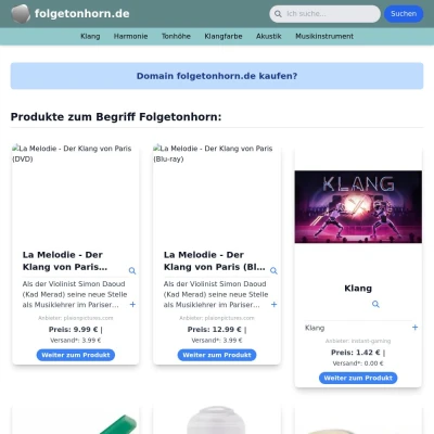 Screenshot folgetonhorn.de