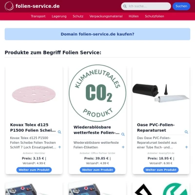 Screenshot folien-service.de