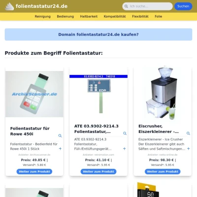 Screenshot folientastatur24.de