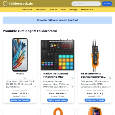 Screenshot folklorerock.de