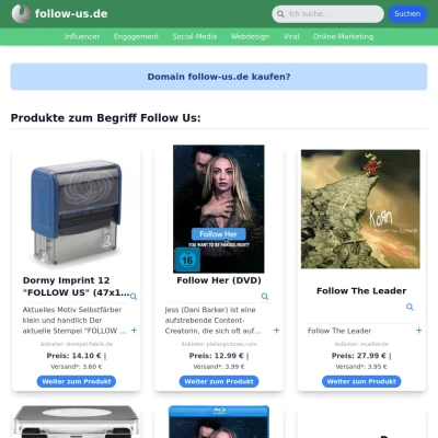 Screenshot follow-us.de