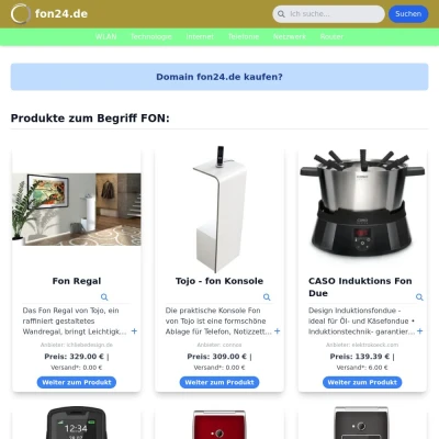 Screenshot fon24.de