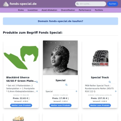 Screenshot fonds-special.de