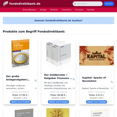 Screenshot fondsdirektbank.de