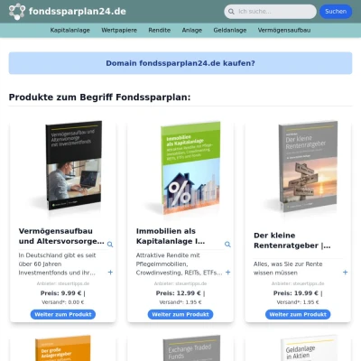 Screenshot fondssparplan24.de