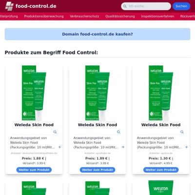 Screenshot food-control.de