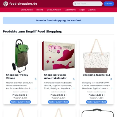 Screenshot food-shopping.de