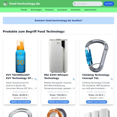 Screenshot food-technology.de