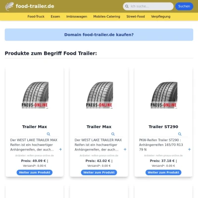 Screenshot food-trailer.de