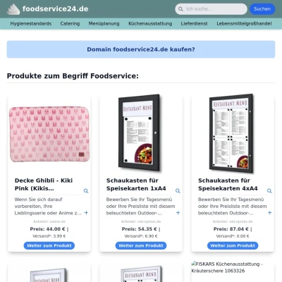 Screenshot foodservice24.de