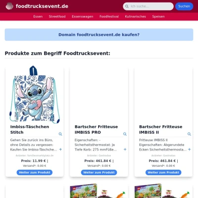 Screenshot foodtrucksevent.de