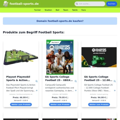 Screenshot football-sports.de