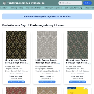 Screenshot forderungseinzug-inkasso.de