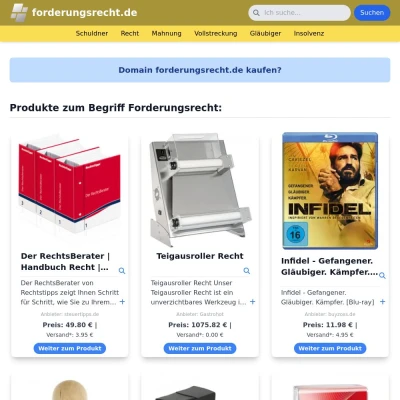 Screenshot forderungsrecht.de