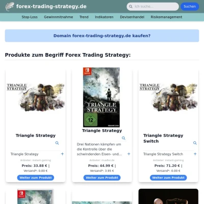 Screenshot forex-trading-strategy.de