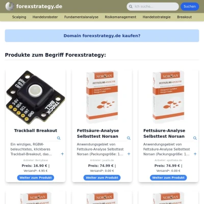 Screenshot forexstrategy.de
