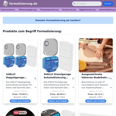 Screenshot formalisierung.de