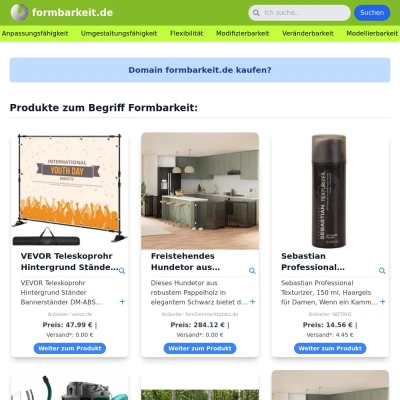 Screenshot formbarkeit.de